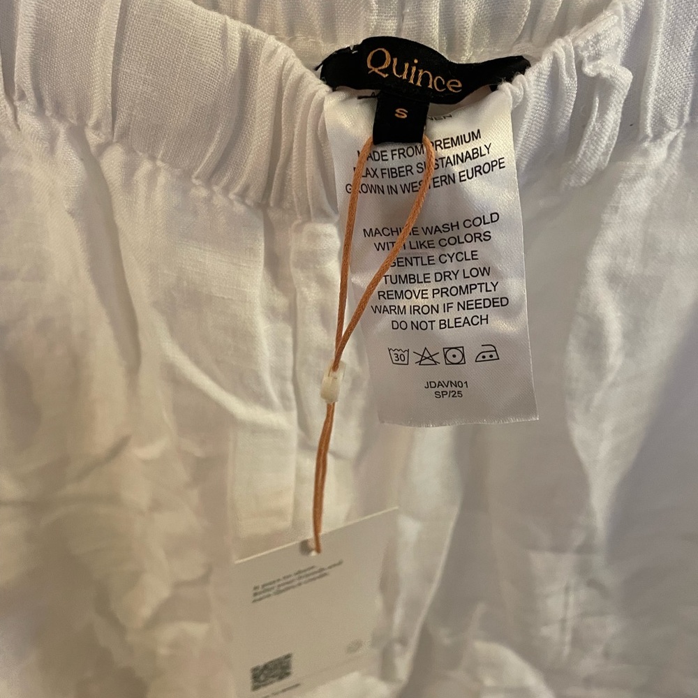 Quince NEW 100% European Linen Pants | women’s small - Picture 5 of 6